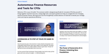 Cfo Autonomous Ai Toolkit